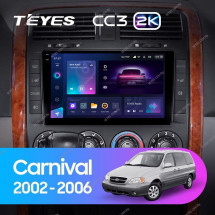 Штатная магнитола Teyes CC3 2K 4/32 Kia Carnival UP GQ (2002-2006)