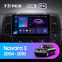 Штатная магнитола Teyes CC3 2K 4/64 Nissan Navara 3 D40 (2004-2010)
