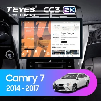 Штатная магнитола Teyes CC3 2K 4/32 Toyota Camry 7 XV 50 55 (2014-2017) (11") F4
