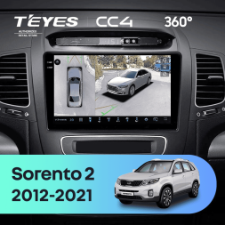 Штатная магнитола Teyes CC4 360 8/128 Kia Sorento 2 II XM (2012-2021) F2