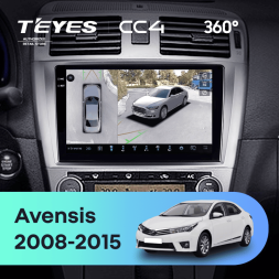 Штатная магнитола Teyes CC4 360 8/128 Toyota Avensis 3 (2008-2015) F1