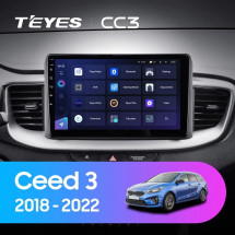 Штатная магнитола Teyes CC3 4/32 Kia Ceed 3 CD (2018-2022)