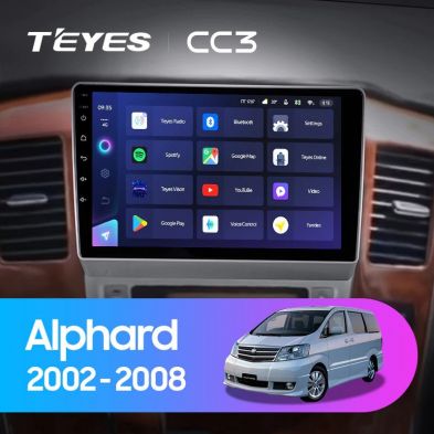 Штатная магнитола Teyes CC3 4/32 Toyota Alphard 1 H10 (2005-2008) F2
