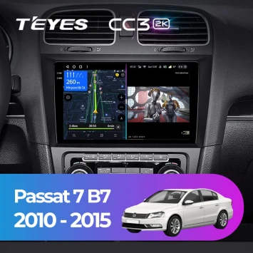 Штатная магнитола Teyes CC3 2K 4/64 Volkswagen Passat 7 B7 (2010-2015)