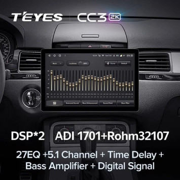 Штатная магнитола Teyes CC3 2K 4/32 Volkswagen Touareg FL NF (2010-2018) Тип-B (13")