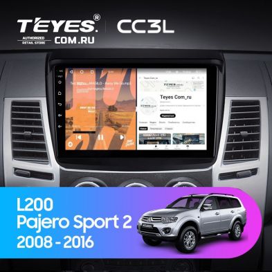 Штатная магнитола Teyes CC3L 4/32 Mitsubishi Pajero Sport 2 (2008-2016)