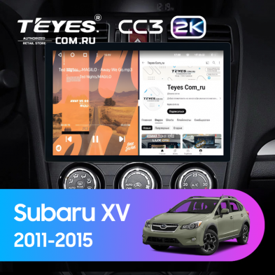 Штатная магнитола Teyes CC3 2K 6/128 Subaru XV (2011-2015) Тип-B (11&quot;)