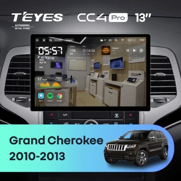 Штатная магнитола Teyes CC4 Pro 12/256 Jeep Grand Cherokee WK2 (2010-2013) (13")