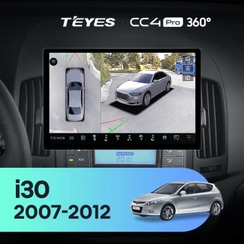 Штатная магнитола Teyes CC4 Pro 360 12/256 Hyundai i30 1 FD (2007-2012) F2 (13")