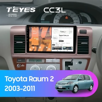 Штатная магнитола Teyes CC3L 4/64 Toyota Raum 2 (2003-2011)