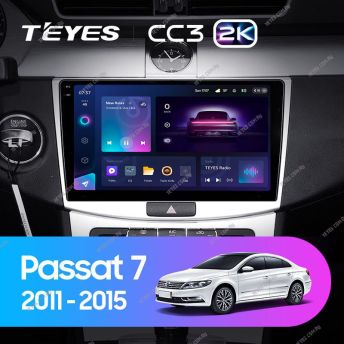 Штатная магнитола Teyes CC3 2K 4/32 Volkswagen Passat B6 (2005-2010) \ B7 (2010-2015)
