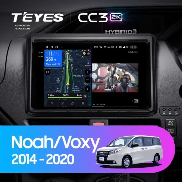 Штатная магнитола Teyes CC3 2K 4/64 Toyota Noah R80 (2014-2020) F1 Правый руль