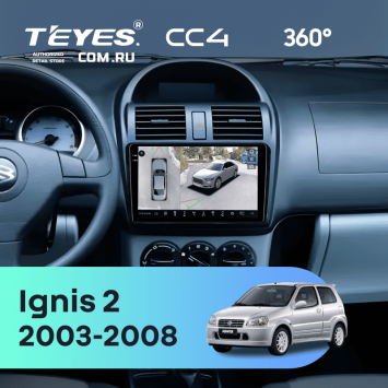 Штатная магнитола Teyes CC4 360 6/64 Suzuki Ignis 2 (2003-2008)
