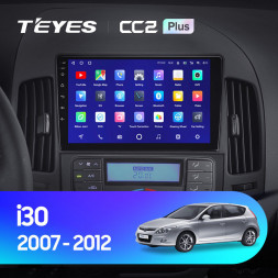 Штатная магнитола Teyes CC2 Plus 6/128 Hyundai i30 1 FD (2007-2012) F1