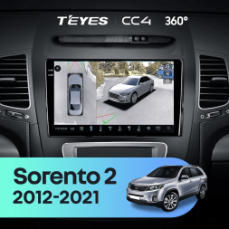 Штатная магнитола Teyes CC4 360 8/128 Kia Sorento 2 II XM (2012-2021) F3