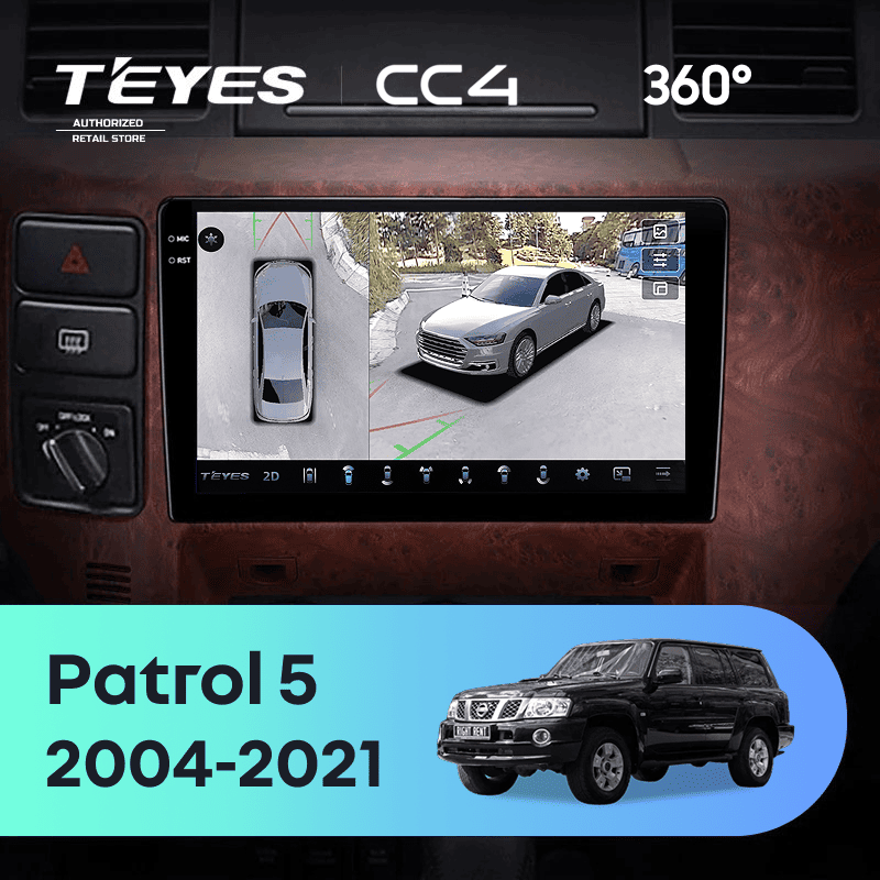 Штатная магнитола Teyes CC4 360 8/128 Nissan Patrol V 5 Y61 (2004-2021) F3