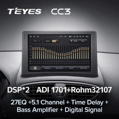 Штатная магнитола Teyes CC3 4/32 Renault Clio 3 (2005-2014) (0din)