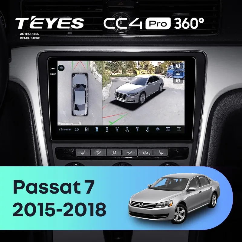 Штатная магнитола Teyes CC4 Pro 360 8/128 Volkswagen Passat 7 B7 NMS (2015-2018) F2