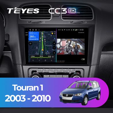 Штатная магнитола Teyes CC3 2K 360 6/128 Volkswagen Tiguan 1 NF (2006-2017) F2 (10 inch Universal)