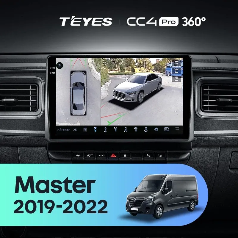 Штатная магнитола Teyes CC4 Pro 360 8/128 Renault Master (2019-2022)