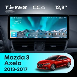 Штатная магнитола Teyes CC4 12.3" 8/128 Mazda 3 BM (2013-2017) Тип-A