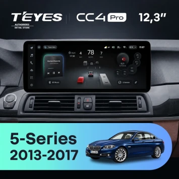 Штатная магнитола Teyes CC4 Pro 12.3" 8/128 BMW 5-Series F10 F11 (NBT) (2013-2017) Universal