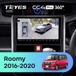 Штатная магнитола Teyes CC4 Pro 360 12/256 Toyota Tank (2016-2020) Правый руль
