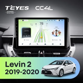 Штатная магнитола Teyes CC4L 6/64 с DTS Toyota Levin 2 E210 (2019-2020) Тип-B