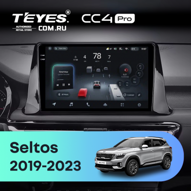 Штатная магнитола Teyes CC4 Pro 12/256 KIA Seltos SP2 (2019-2023)