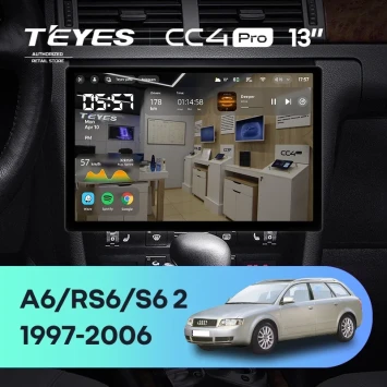 Штатная магнитола Teyes CC4 Pro 12/256 Audi RS6 1 (2002-2006) (13")