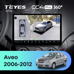 Штатная магнитола Teyes CC4 Pro 360 12/256 Chevrolet Aveo T250 (2006-2012) (11")
