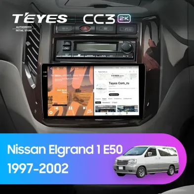 Штатная магнитола Teyes CC3 2K 4/64 Nissan Elgrand 1 E50 (1997-2002)