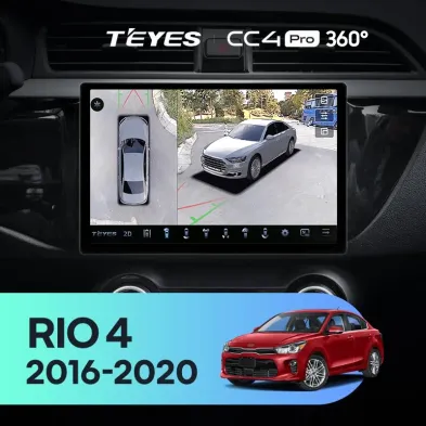 Штатная магнитола Teyes CC4 Pro 360 8/128 Kia Rio 4 (2016-2019) Тип-B (11")