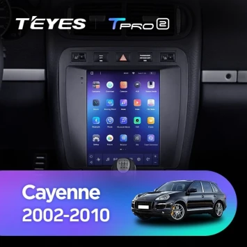 Штатная магнитола Tesla style Teyes TPRO 2 4/64 Porsche Cayenne 1 9PA (2002-2010)