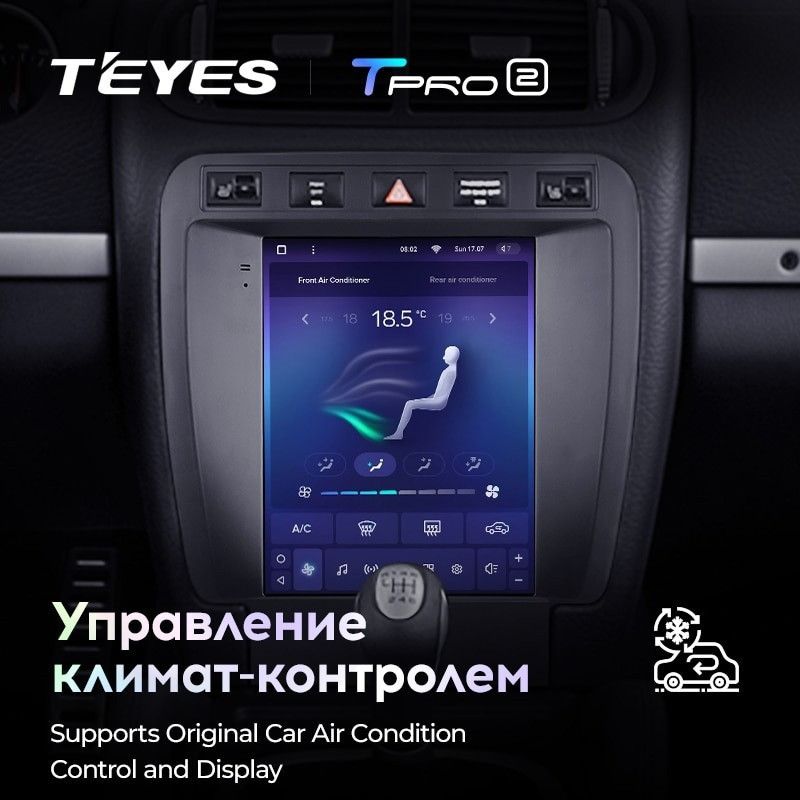 Штатная магнитола Tesla style Teyes TPRO 2 4/64 Porsche Cayenne 1 9PA (2002-2010)