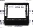Переходная рамка Toyota Land Cruiser 200 (2015-2020) F1 (9")