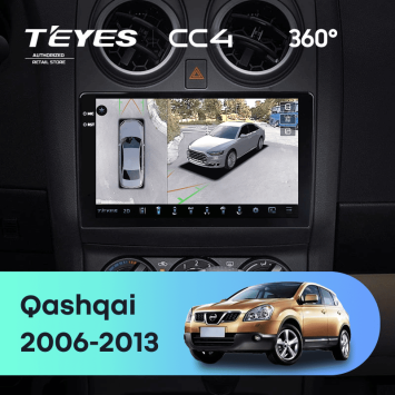 Штатная магнитола Teyes CC4 360 6/64 Nissan Qashqai 1 J10 (2006-2013) F1