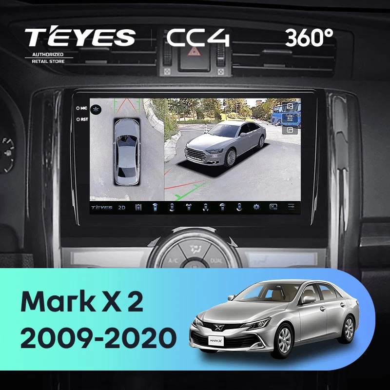 Штатная магнитола Teyes CC4 360 6/64 Toyota Mark X 2 X130 (2009-2020)