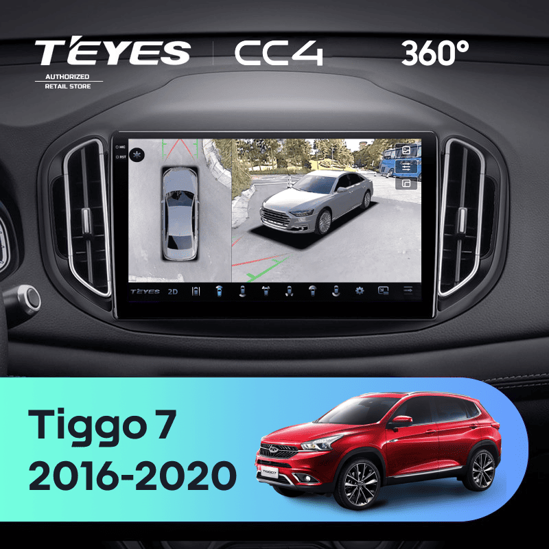 Штатная магнитола Teyes CC4 360 8/128 Chery Tiggo 7 (2016-2020) F2