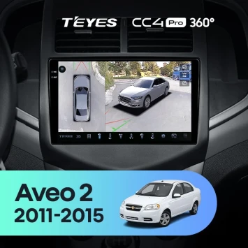 Штатная магнитола Teyes CC4 Pro 360 12/256 Chevrolet Aveo 2 (2011-2015)