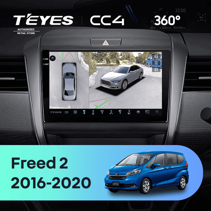 Штатная магнитола Teyes CC4 360 8/128 Honda Freed 2 (2016-2020)