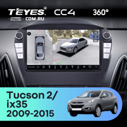 Штатная магнитола Teyes CC4 360 8/128 Hyundai ix35 (2009-2015) (Tucson 2) (с кнопками) Тип-AB
