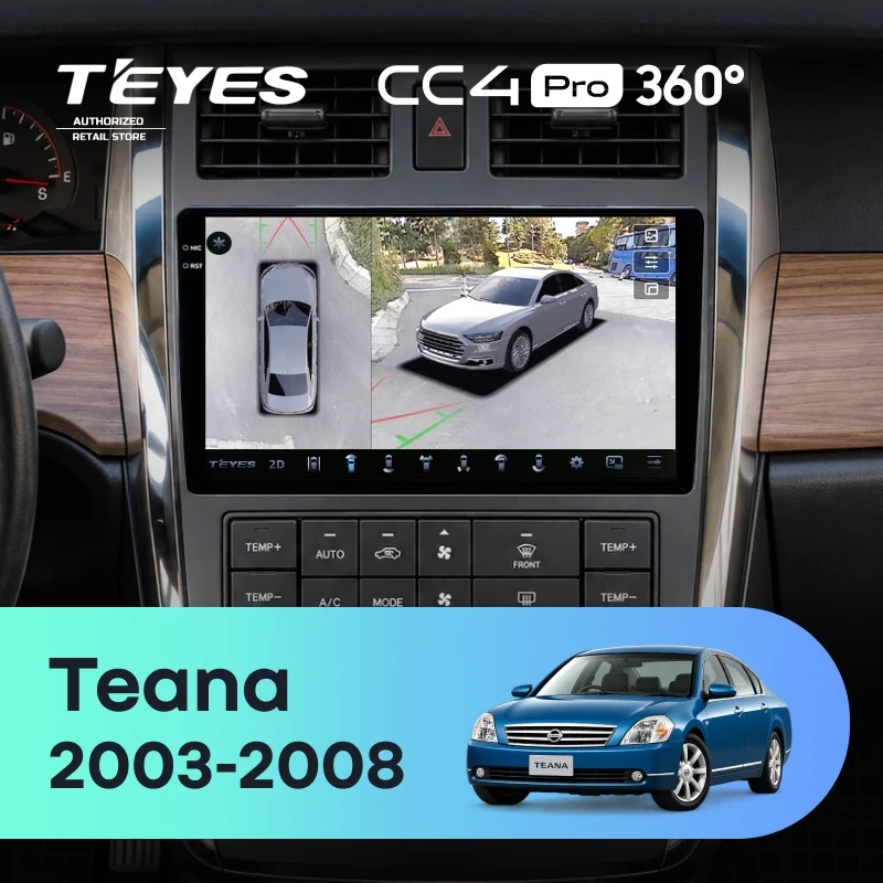 Штатная магнитола Teyes CC4 Pro 360 8/128 Nissan Teana 1 J31 (2003-2008) F3