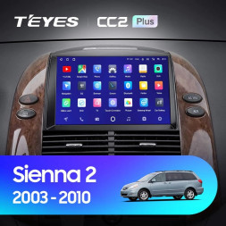 Штатная магнитола Teyes CC2 Plus 4/32 Toyota Sienna 2 II XL20 (2003-2010)