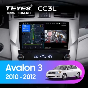 Штатная магнитола Teyes CC3L 4/32 Toyota Avalon 3 XX30 (2010-2012) F2