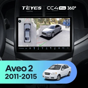 Штатная магнитола Teyes CC4 Pro 360 8/128 Chevrolet Aveo 2 (2011-2015) (11")