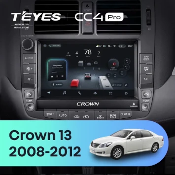 Штатная магнитола Teyes CC4 Pro 12/256 Toyota Crown 13 S200 (2008-2012) Тип-A