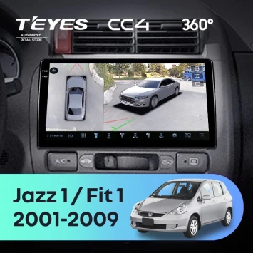Штатная магнитола Teyes CC4 360 6/64 Honda Fit 1 (2001-2009)