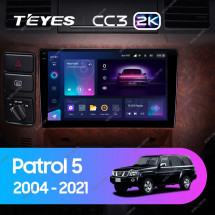 Штатная магнитола Teyes CC3 2K 4/64 Nissan Patrol V 5 Y61 (2004-2021) Тип С