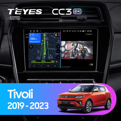 Штатная магнитола Teyes CC3 2K 4/64 SsangYong Tivoli (2019-2023)